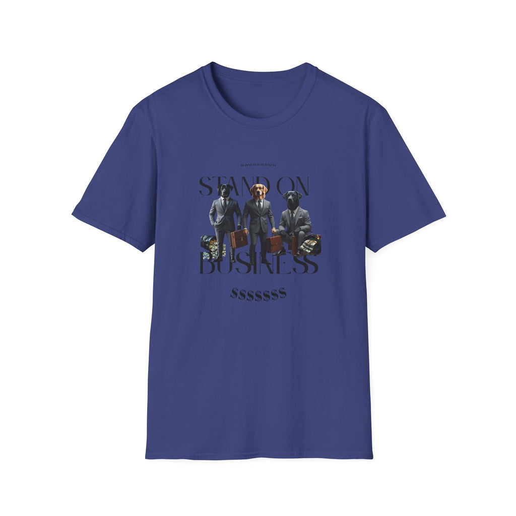 Funny Dog Business Suit Unisex T-Shirt