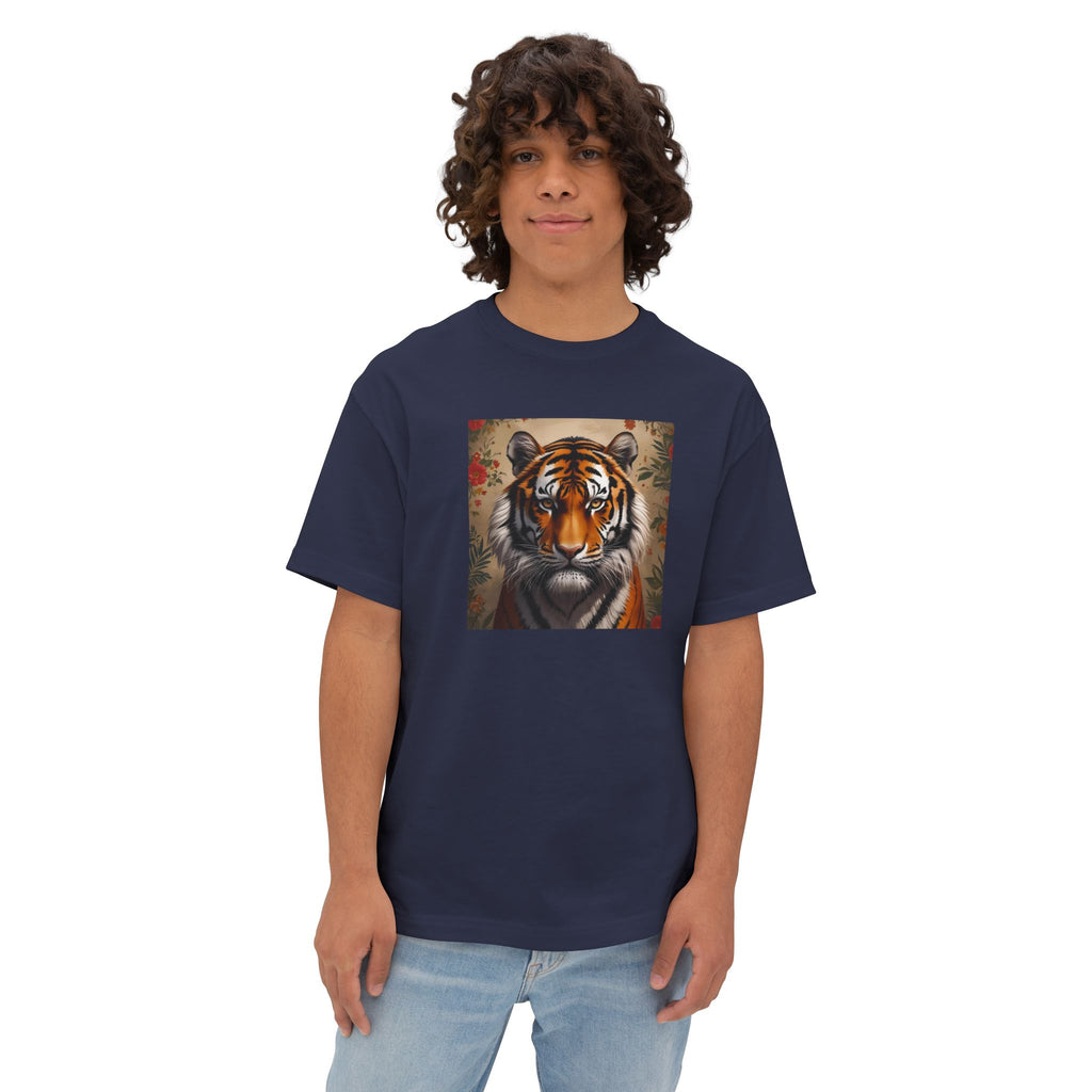Wild Spirit Unisex Oversized Tee, Tiger Graphic Tee, Casual Streetwear, Animal Lover Shirt, Gifts for Wildlife Enthusiasts