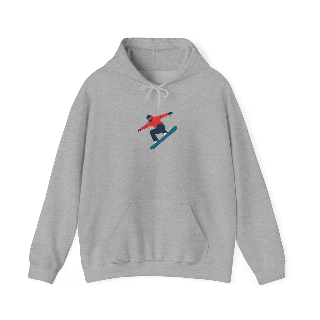 Snowboarder Graphic Hoodie – Minimal Winter Sports Pullover
