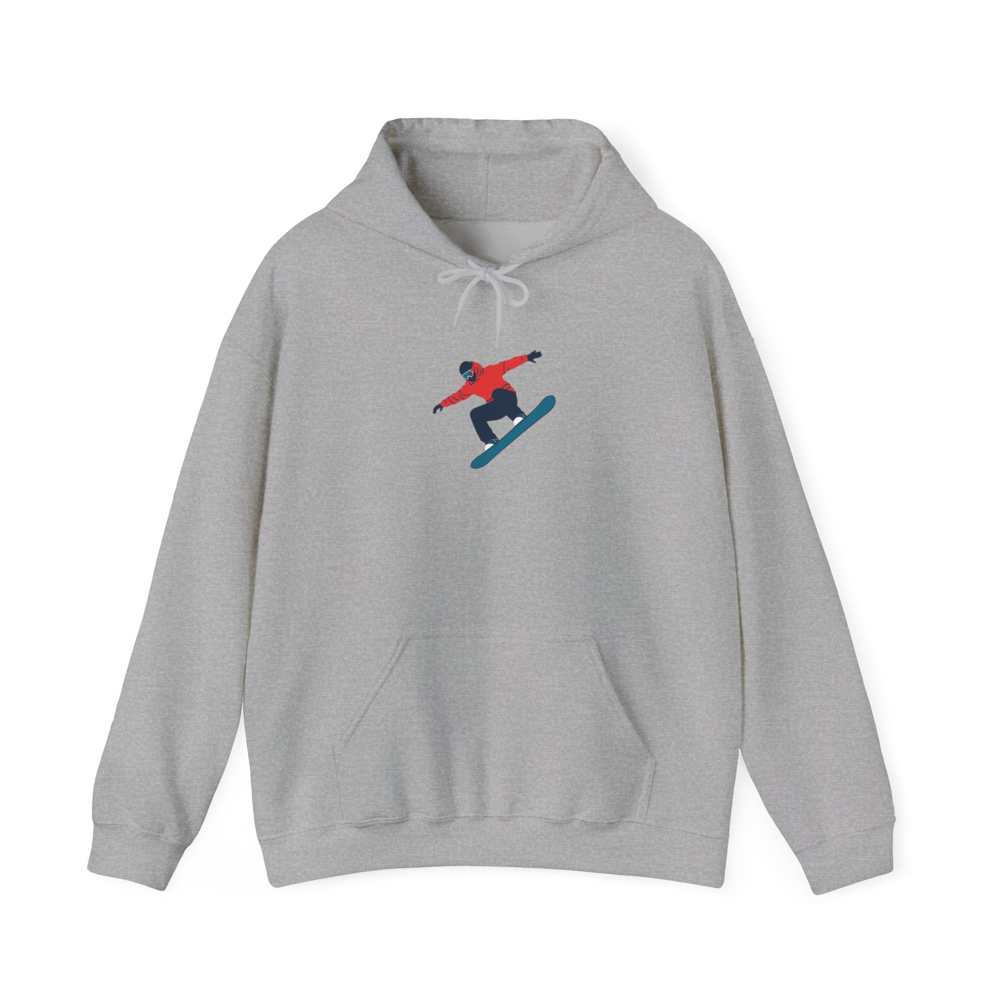 Snowboarder Graphic Hoodie – Minimal Winter Sports Pullover