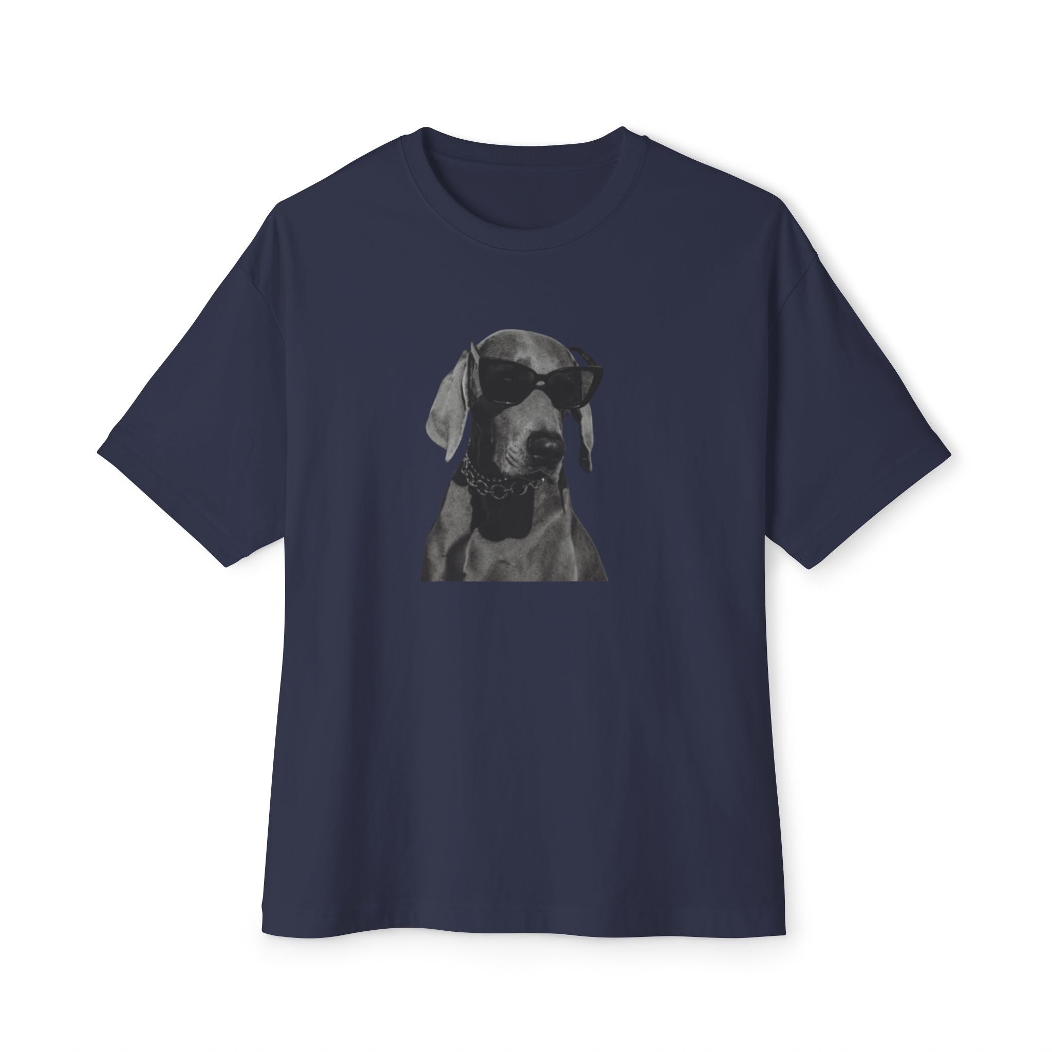Cool/Chill Dog Graphic Unisex Oversized Boxy Tee