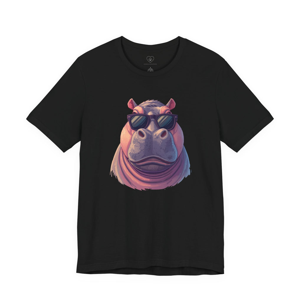 Cool Hippo T-Shirt with sunglasses