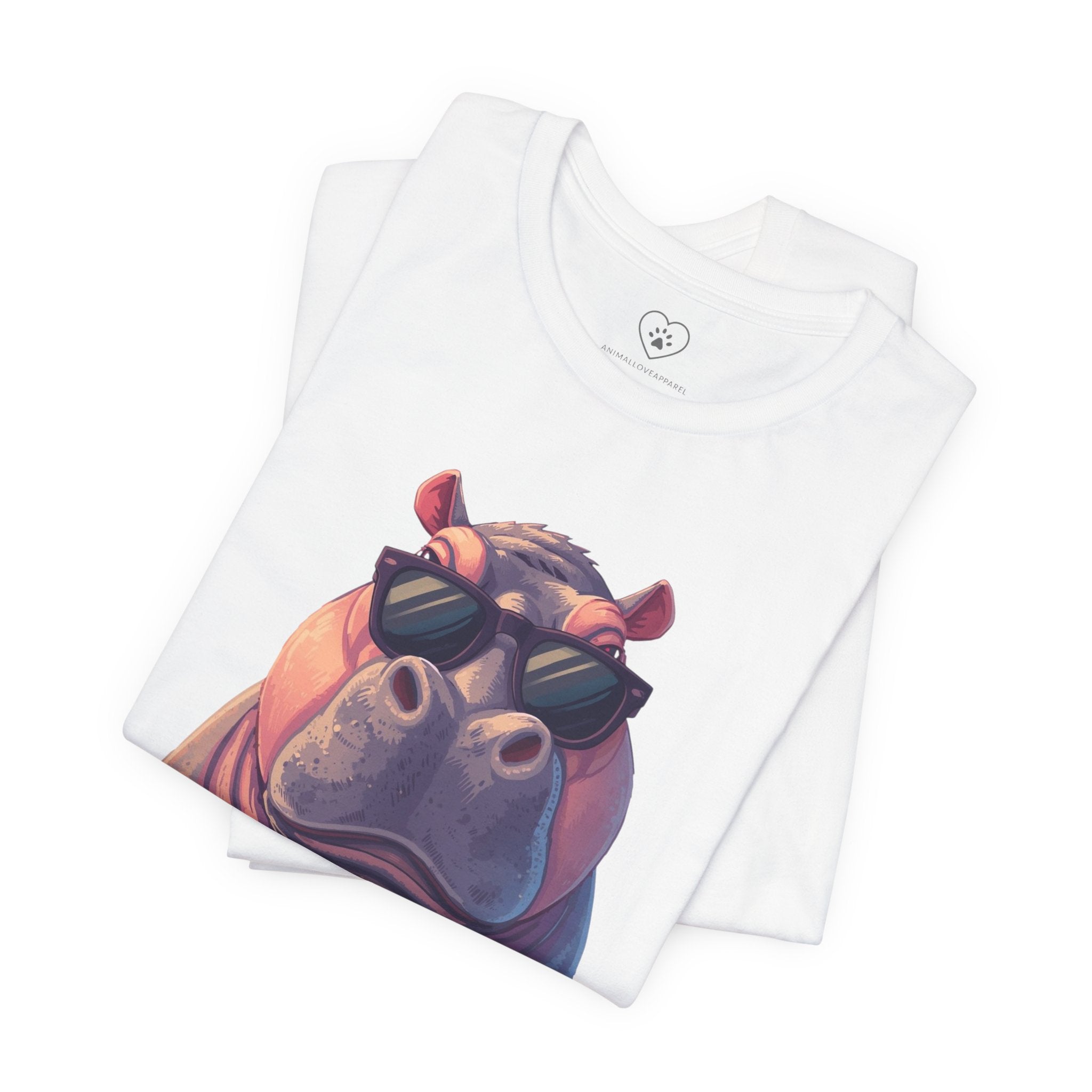 Cool Hippo T-Shirt with sunglasses