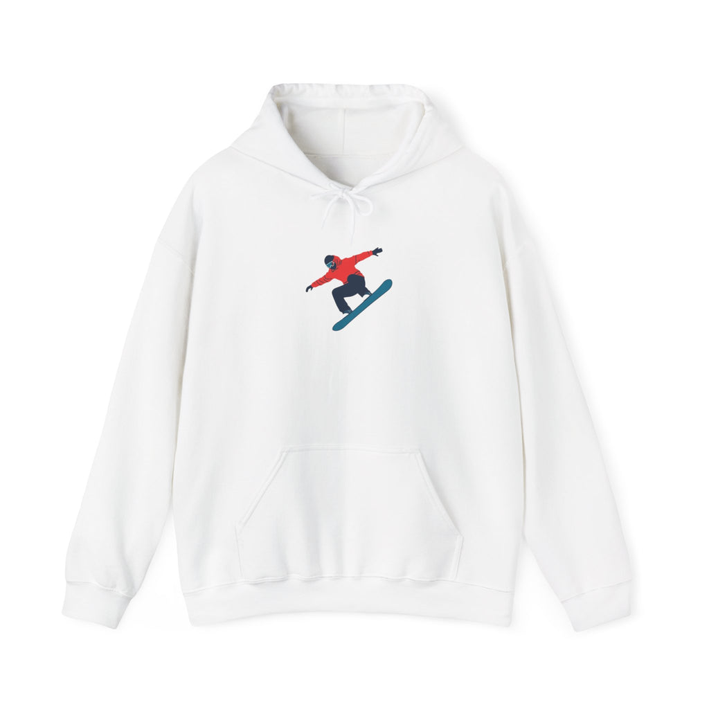 Snowboarder Graphic Hoodie – Minimal Winter Sports Pullover