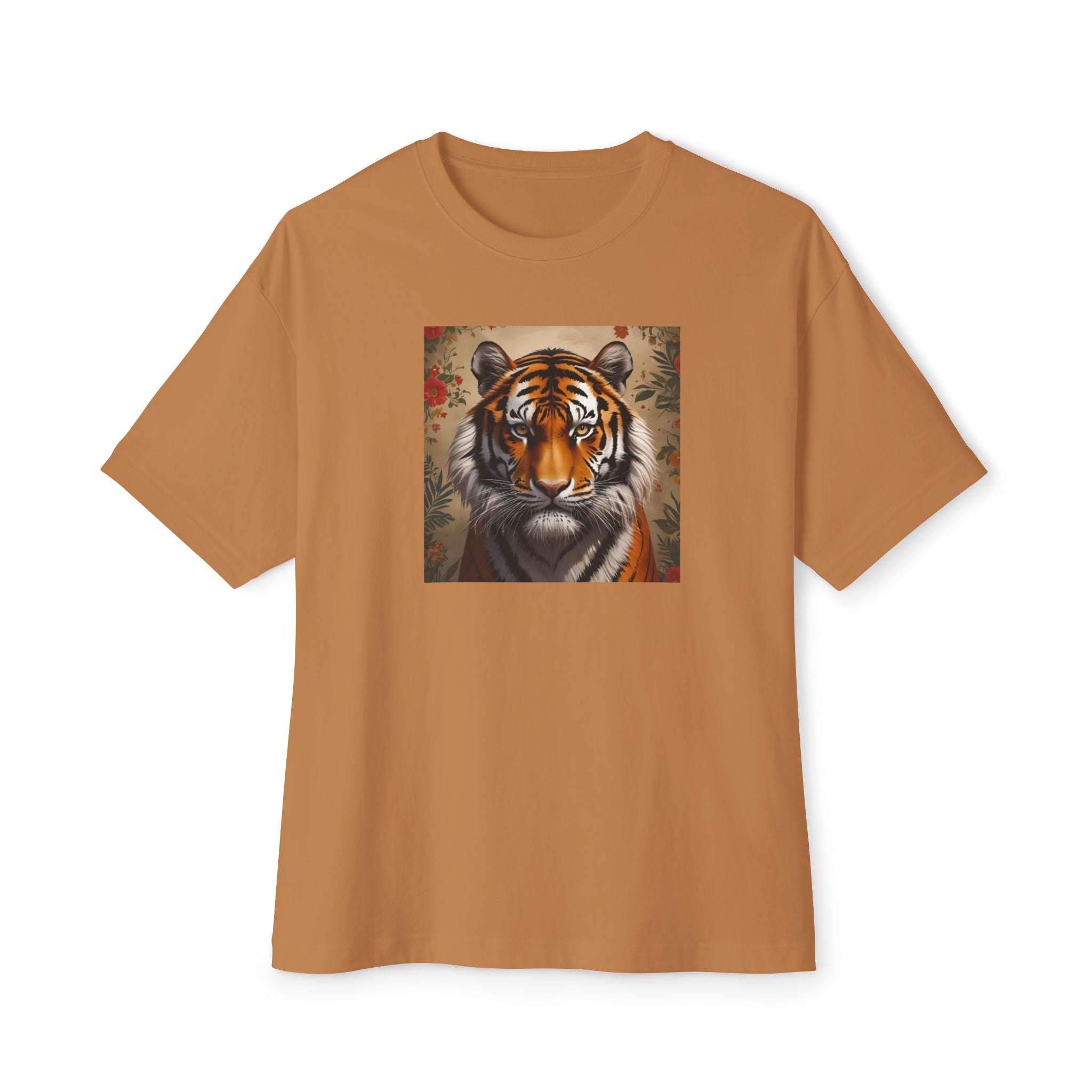 Wild Spirit Unisex Oversized Tee, Tiger Graphic Tee, Casual Streetwear, Animal Lover Shirt, Gifts for Wildlife Enthusiasts