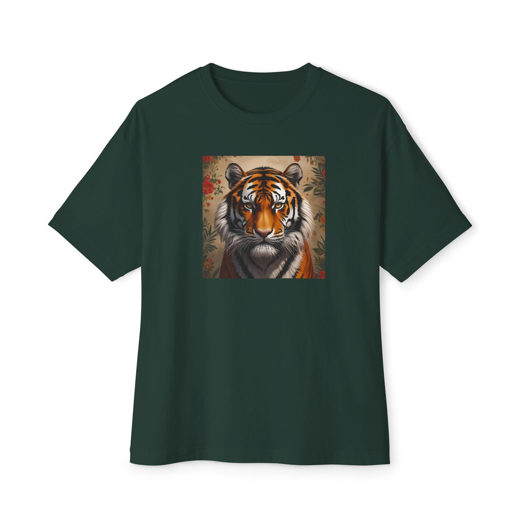 Wild Spirit Unisex Oversized Tee, Tiger Graphic Tee, Casual Streetwear, Animal Lover Shirt, Gifts for Wildlife Enthusiasts
