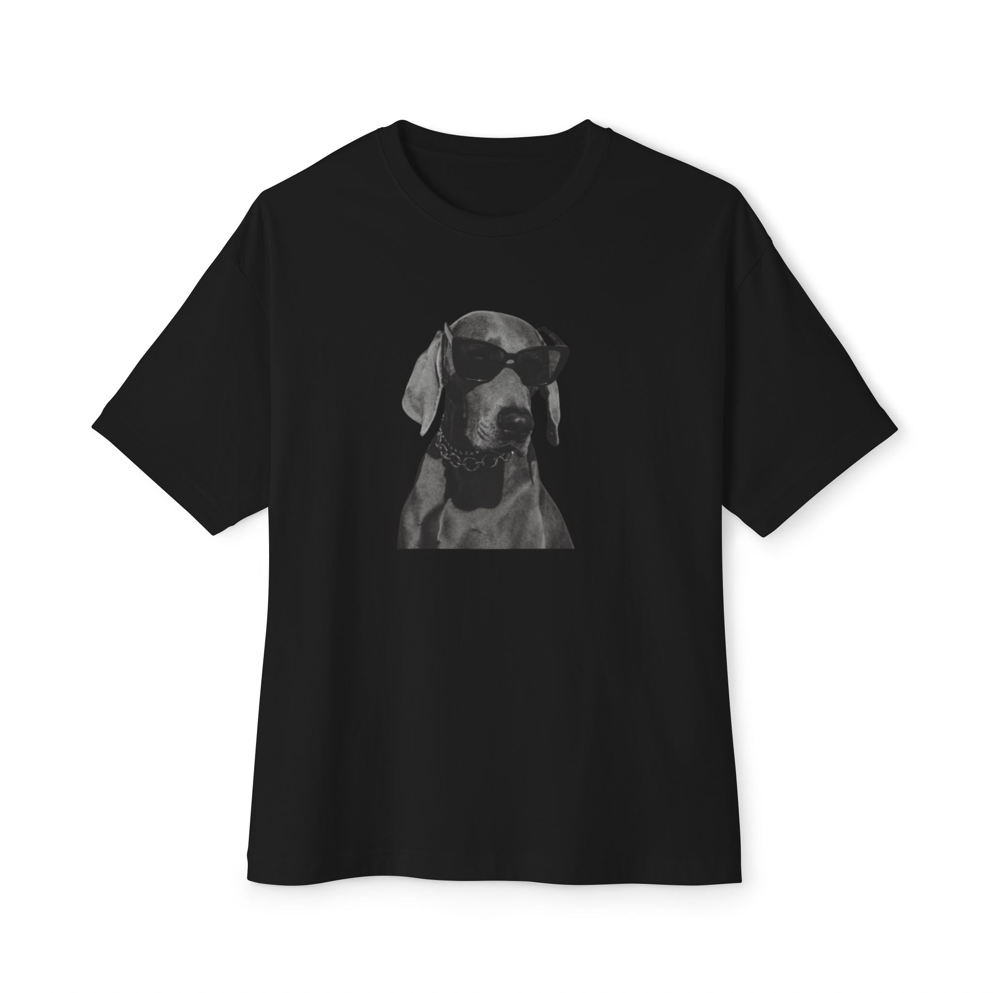 Cool/Chill Dog Graphic Unisex Oversized Boxy Tee