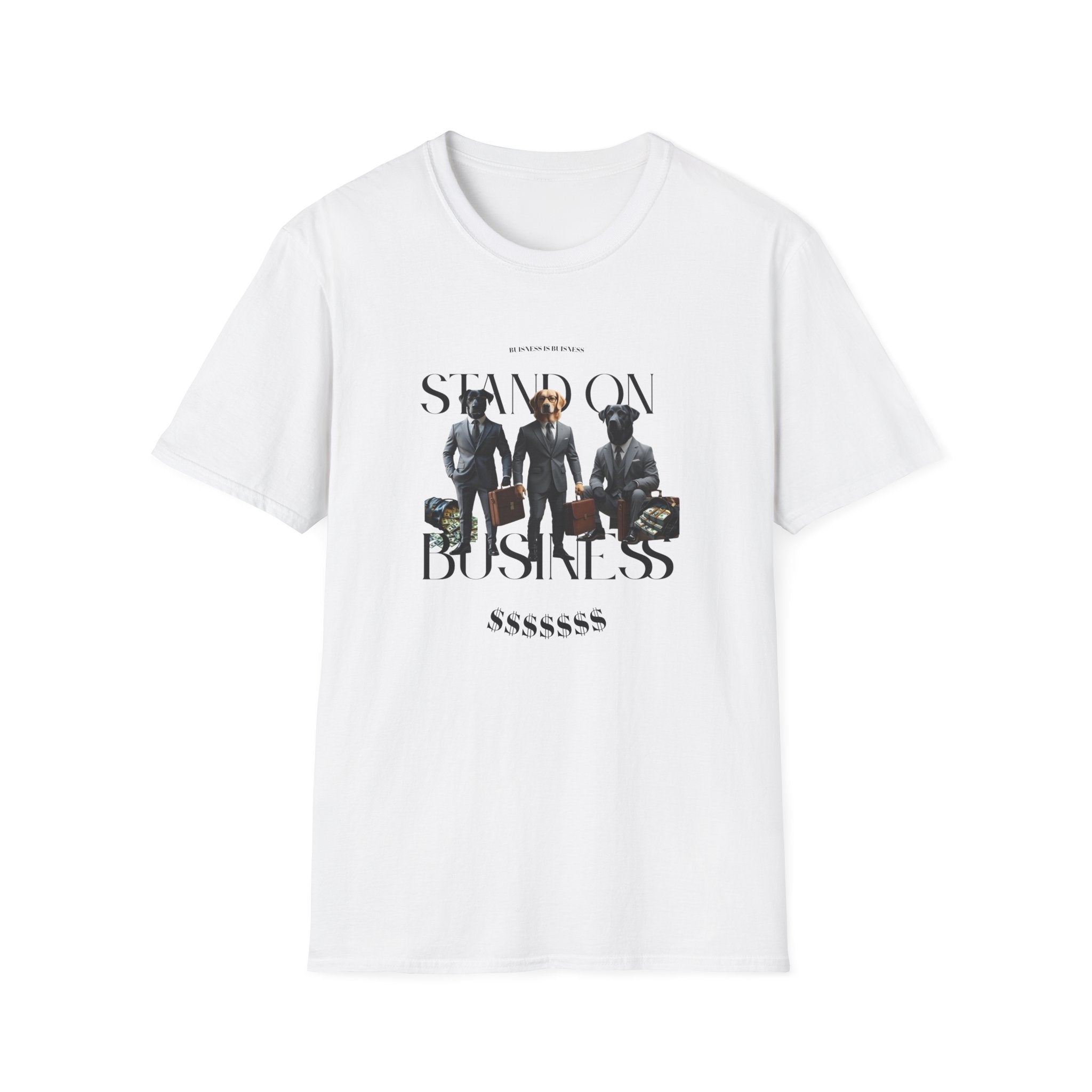 Funny Dog Business Suit Unisex T-Shirt