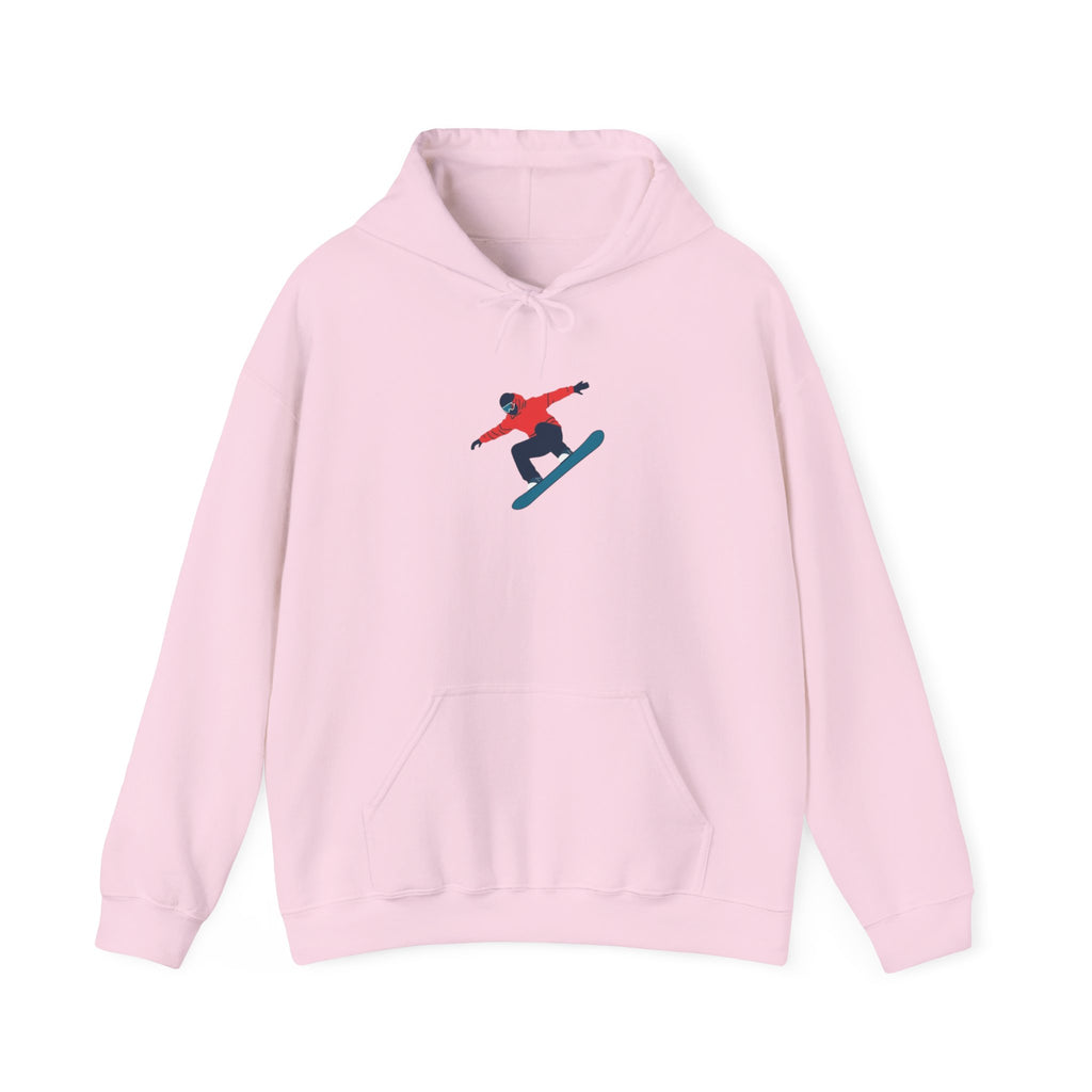 Snowboarder Graphic Hoodie – Minimal Winter Sports Pullover