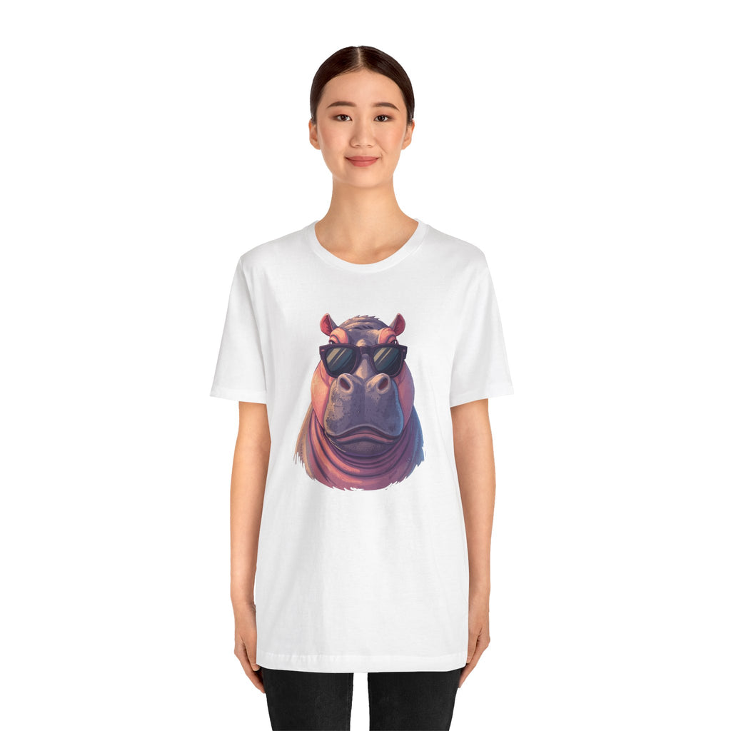 Cool Hippo T-Shirt with sunglasses
