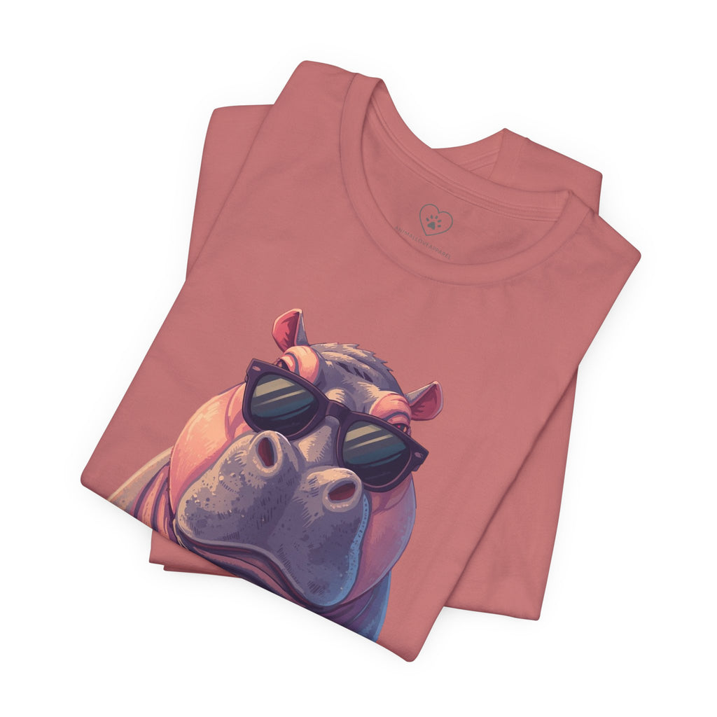 Cool Hippo T-Shirt with sunglasses