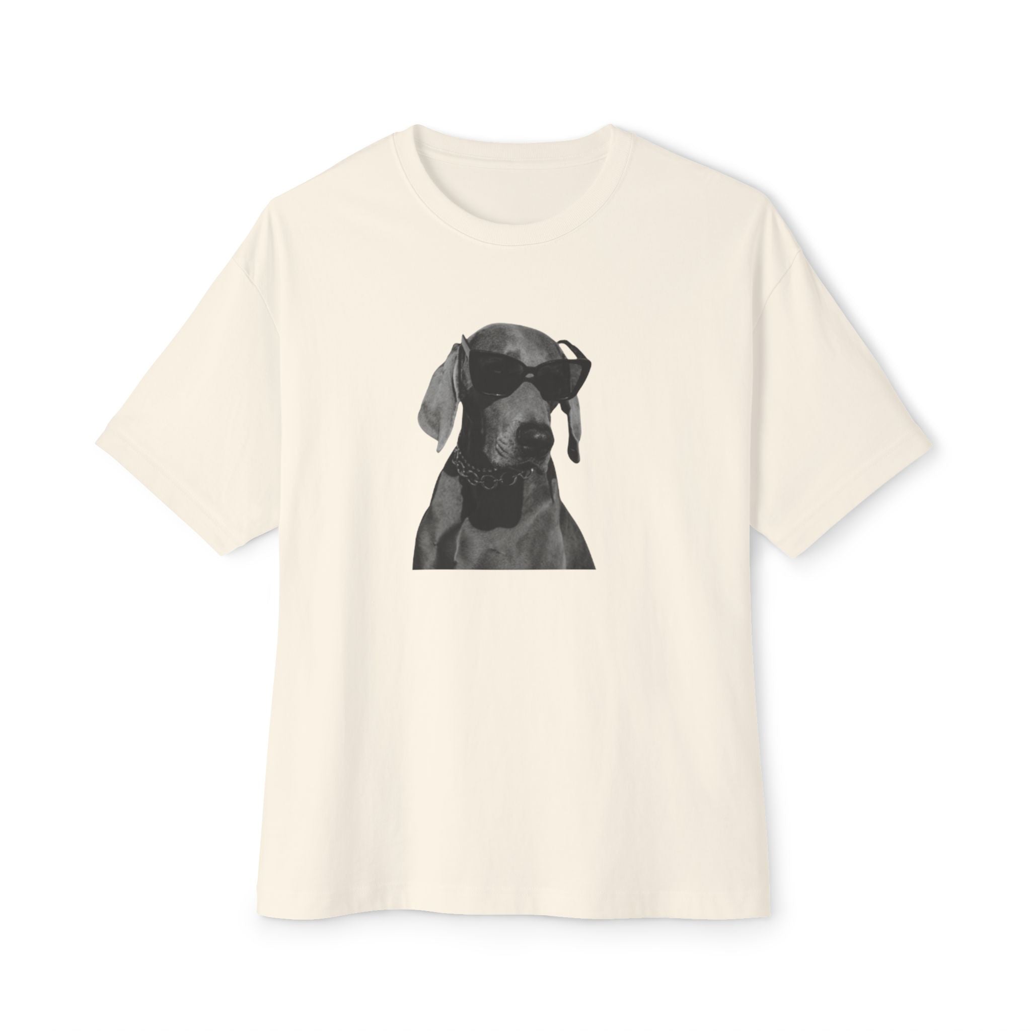 Cool/Chill Dog Graphic Unisex Oversized Boxy Tee