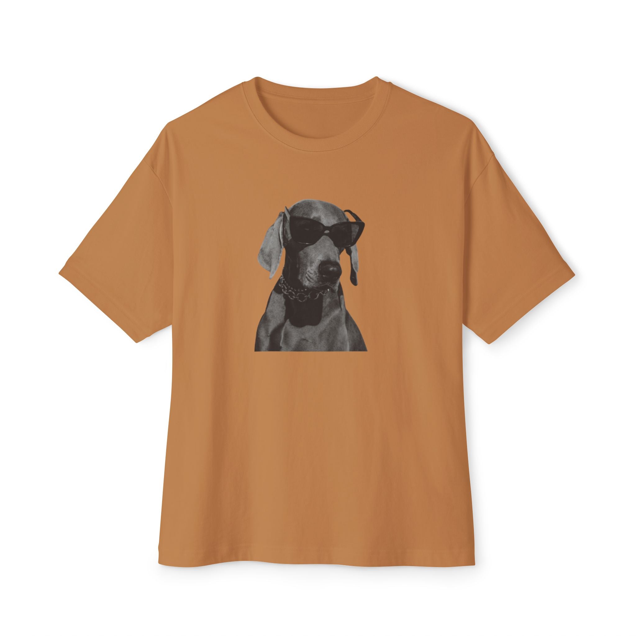 Cool/Chill Dog Graphic Unisex Oversized Boxy Tee