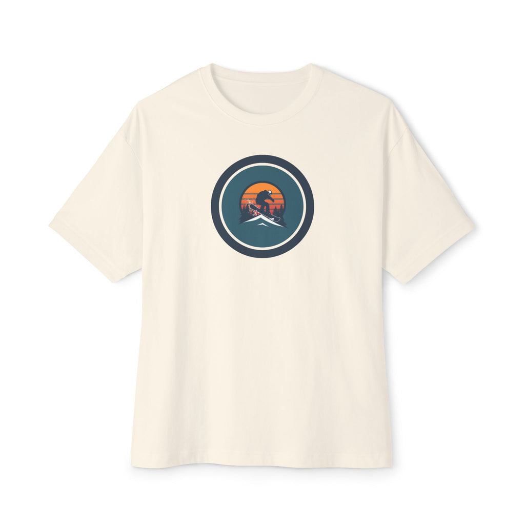Snowboard Backflip Tee — Oversized Boxy Snowboarder T-Shirt