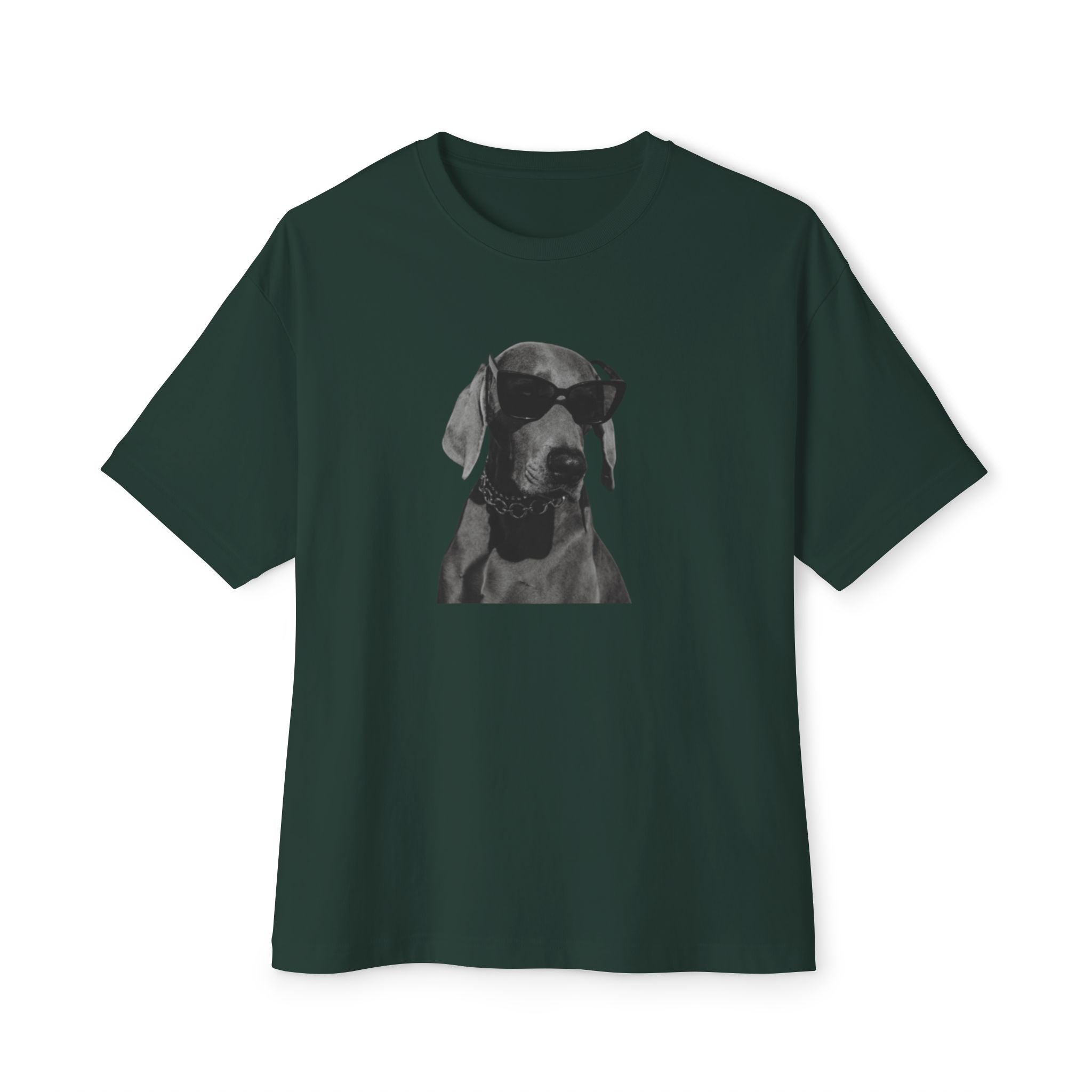 Cool/Chill Dog Graphic Unisex Oversized Boxy Tee