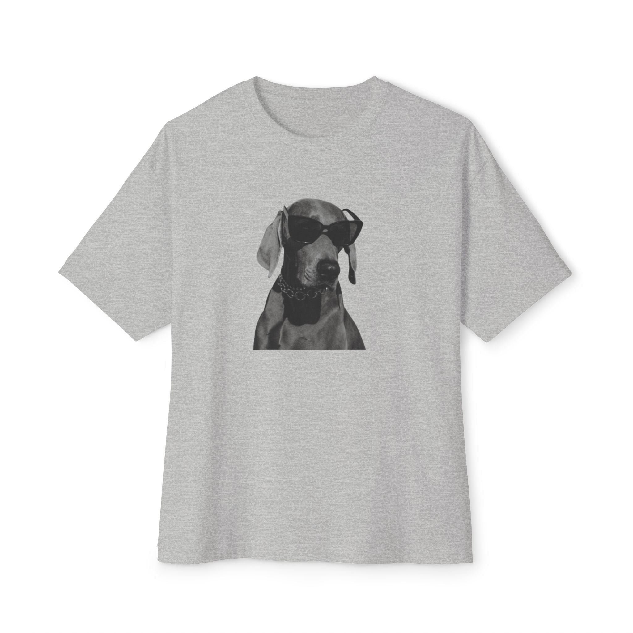 Cool/Chill Dog Graphic Unisex Oversized Boxy Tee