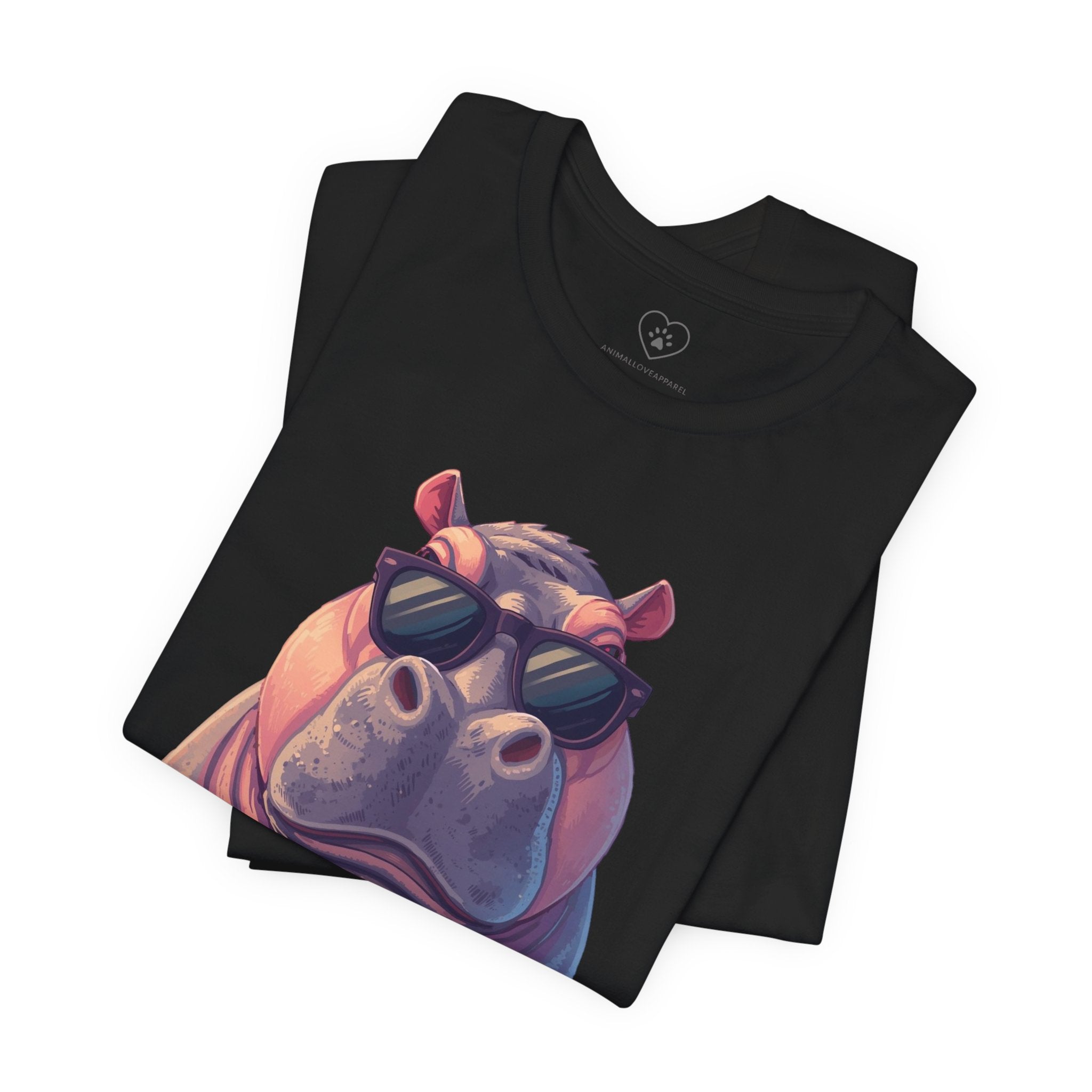 Cool Hippo T-Shirt with sunglasses