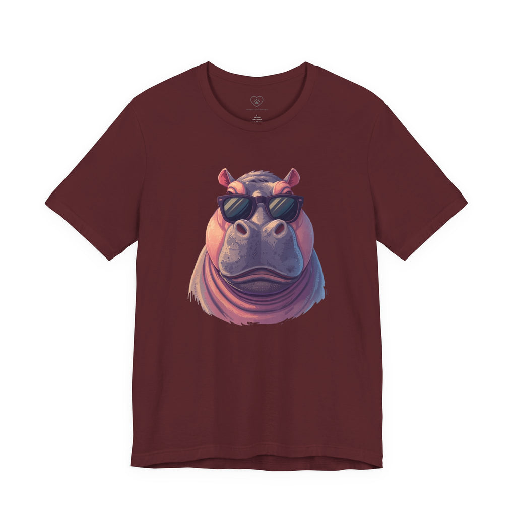 Cool Hippo T-Shirt with sunglasses