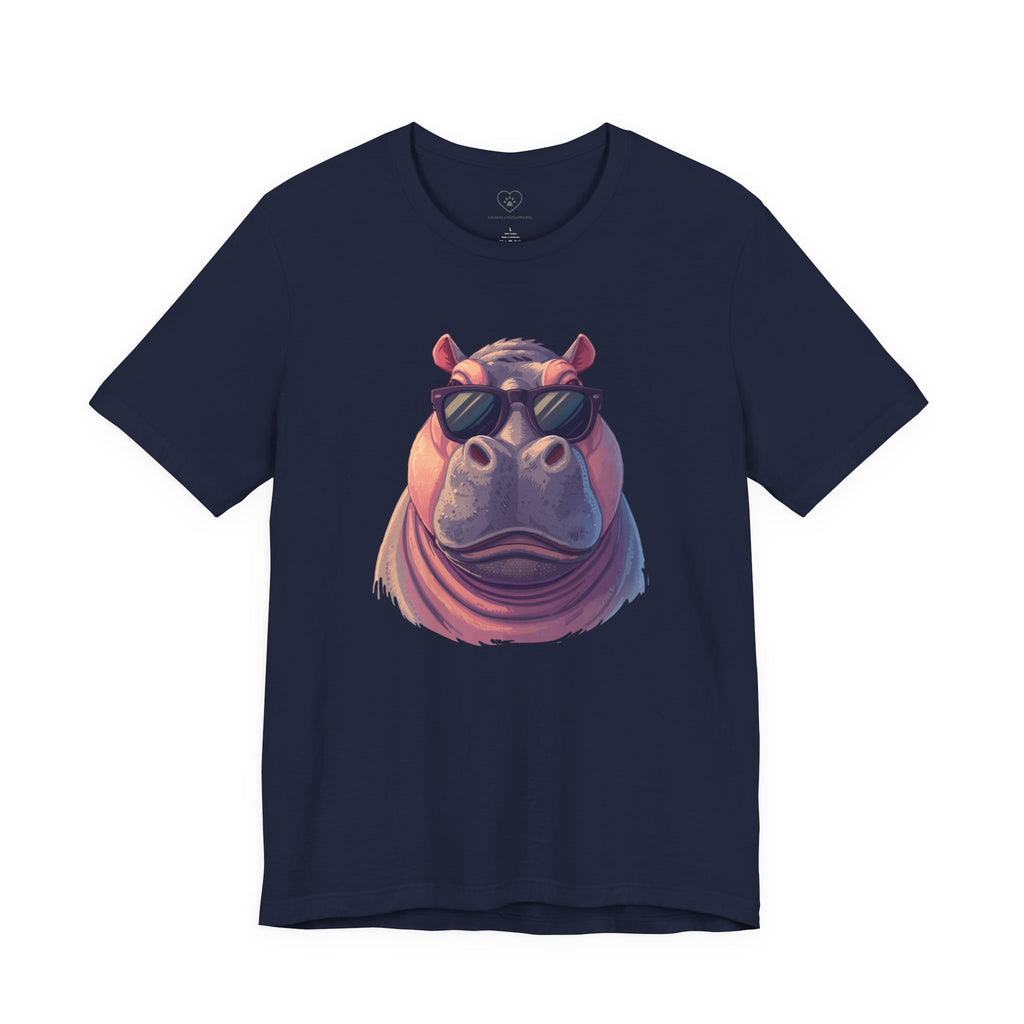 Cool Hippo T-Shirt with sunglasses