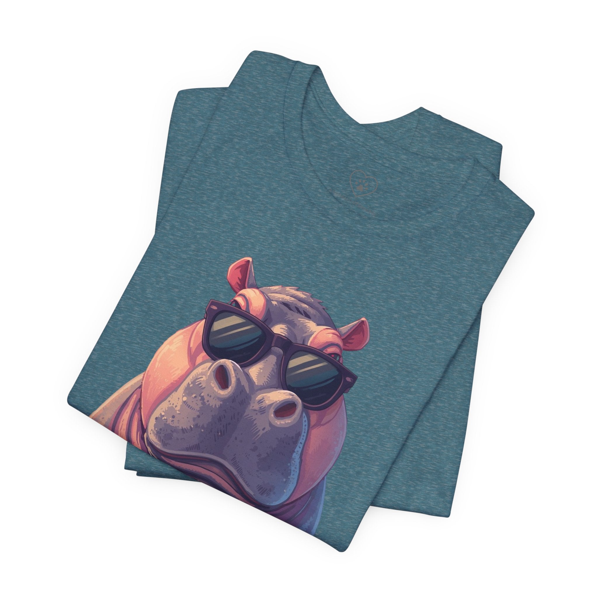 Cool Hippo T-Shirt with sunglasses