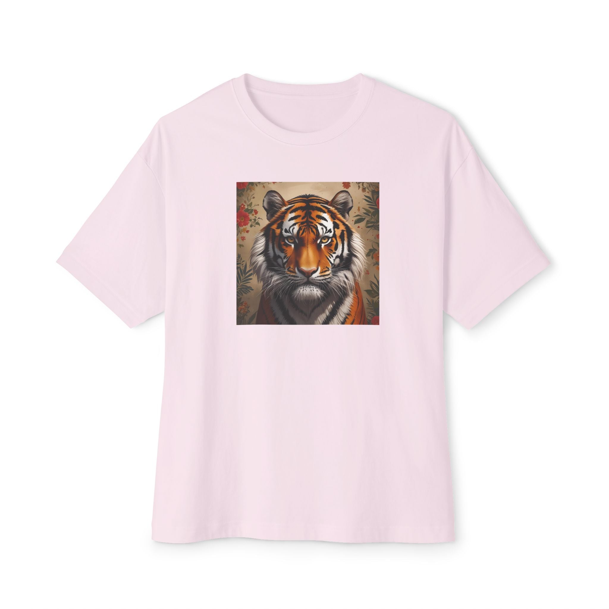 Wild Spirit Unisex Oversized Tee, Tiger Graphic Tee, Casual Streetwear, Animal Lover Shirt, Gifts for Wildlife Enthusiasts