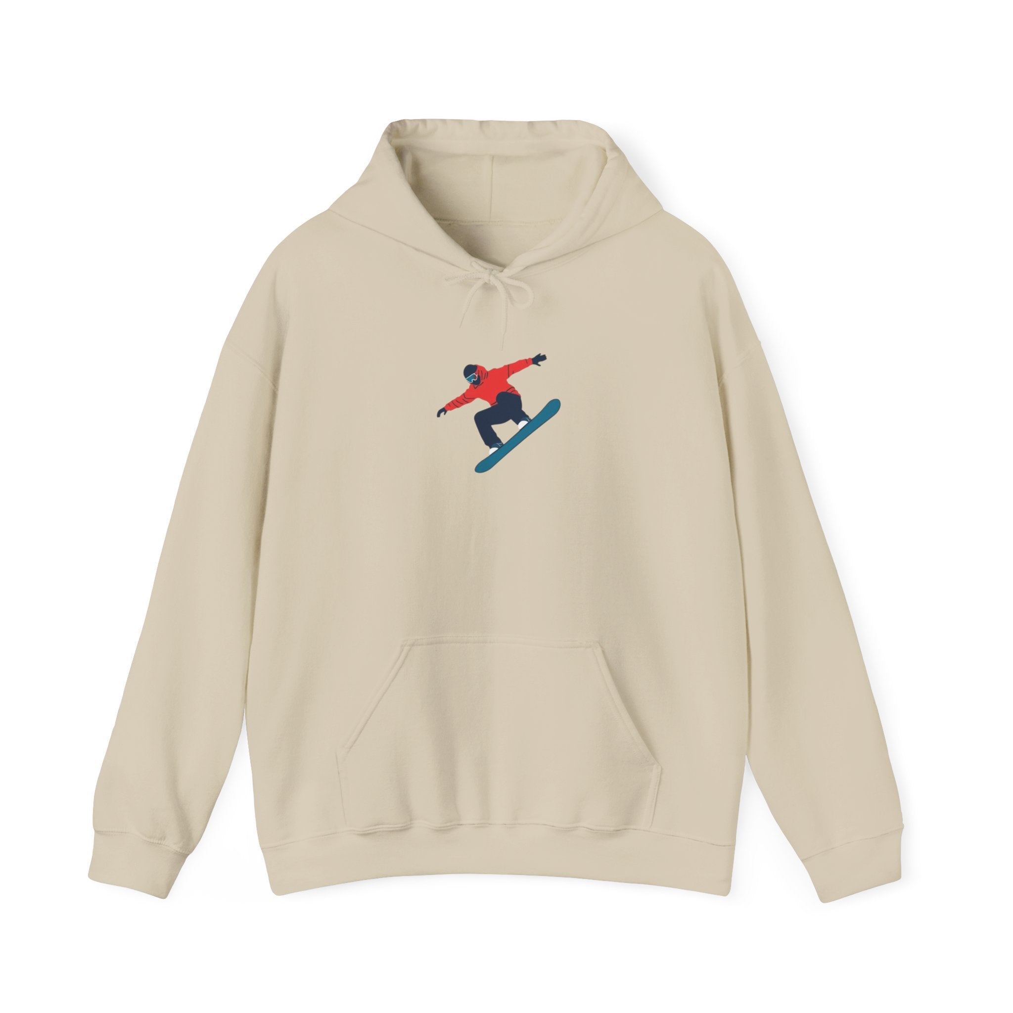 Snowboarder Graphic Hoodie – Minimal Winter Sports Pullover