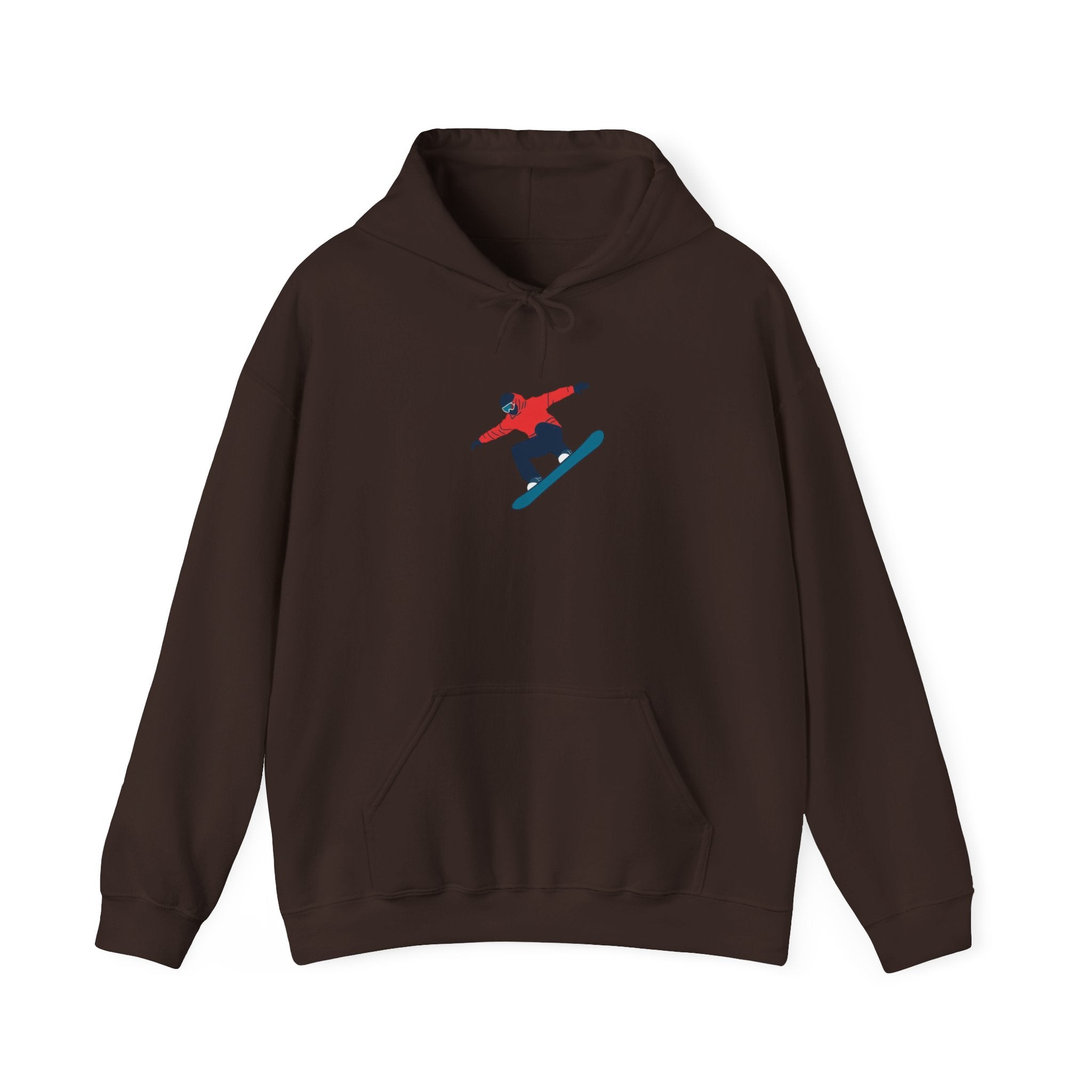 Snowboarder Graphic Hoodie – Minimal Winter Sports Pullover