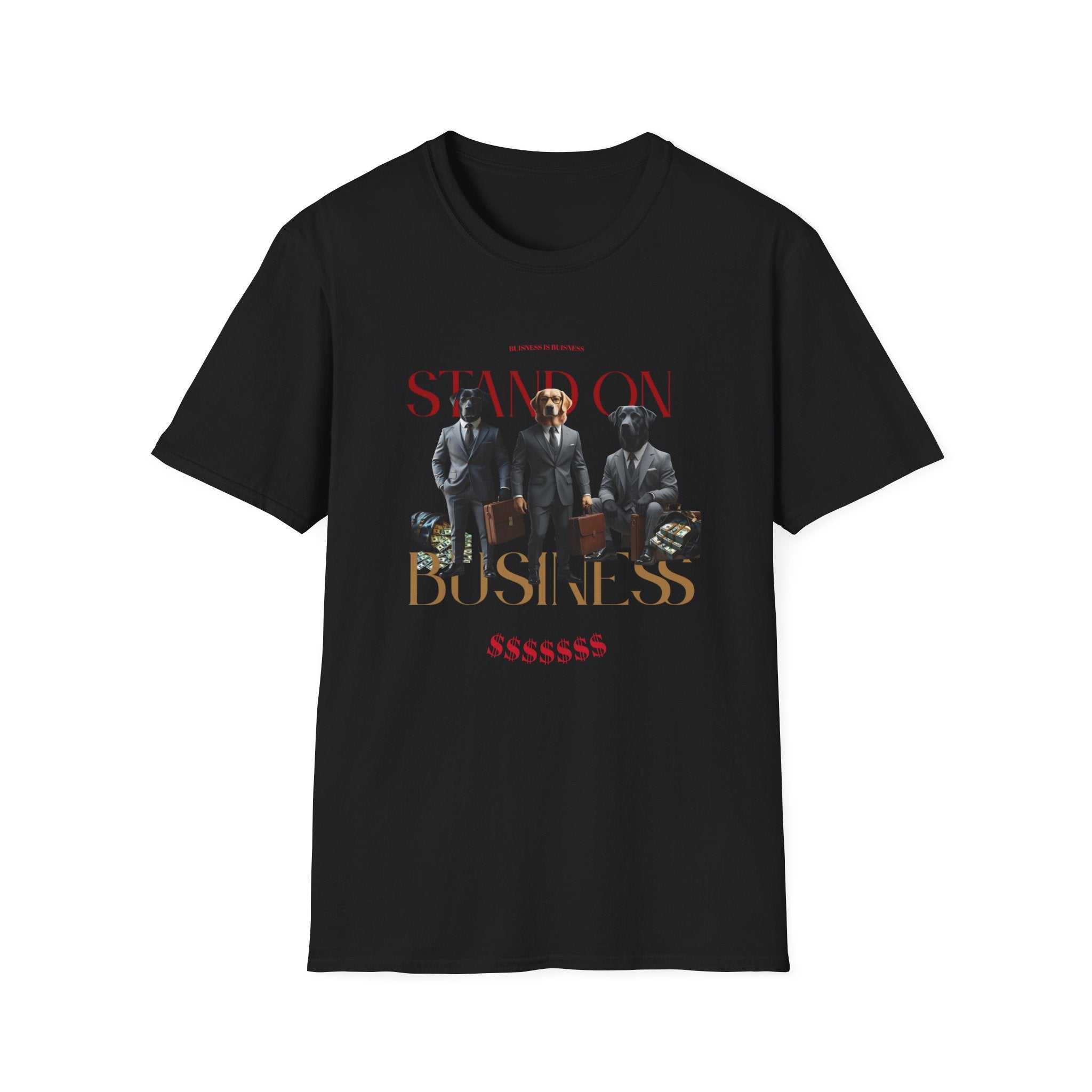 Funny Dog Business Suit Unisex T-Shirt