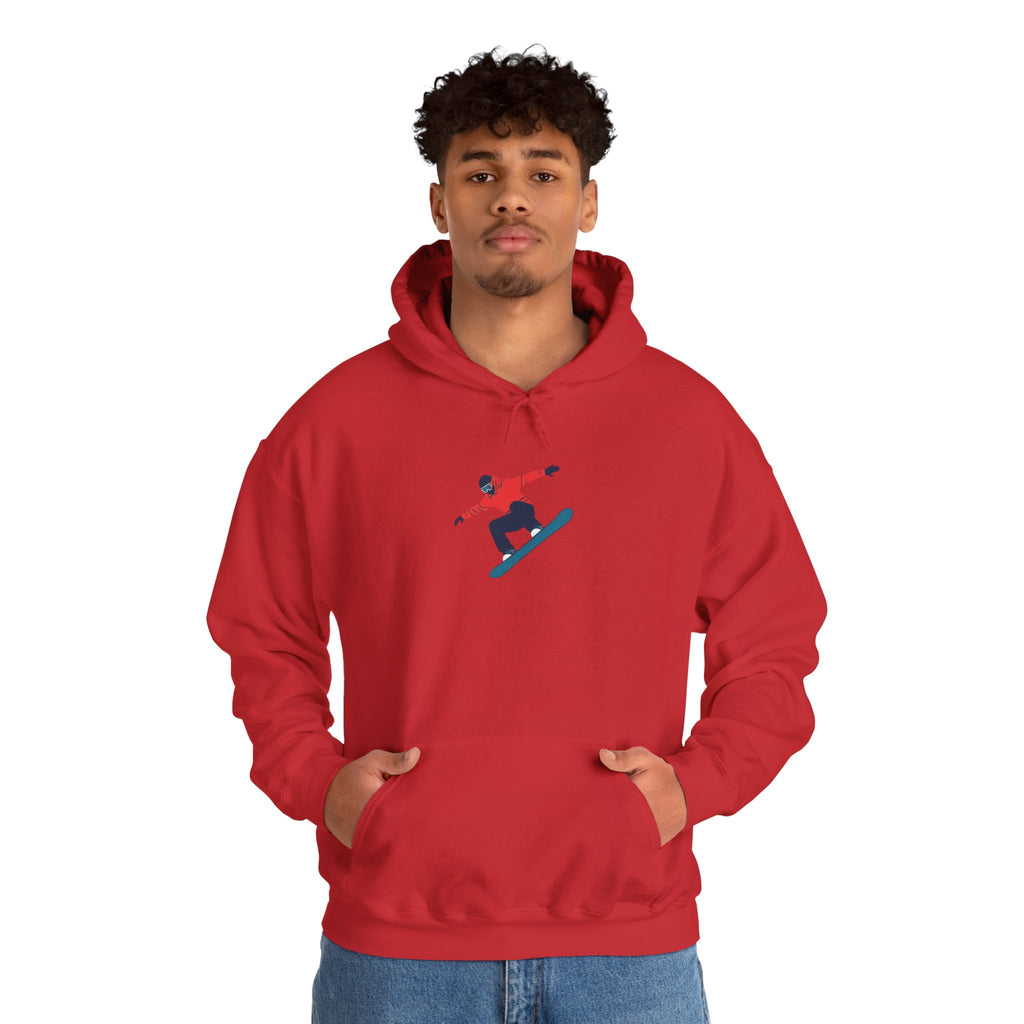 Snowboarder Graphic Hoodie – Minimal Winter Sports Pullover