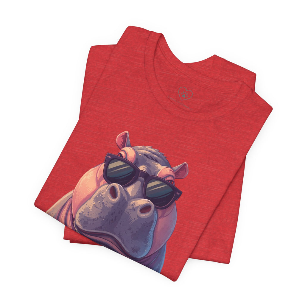 Cool Hippo T-Shirt with sunglasses