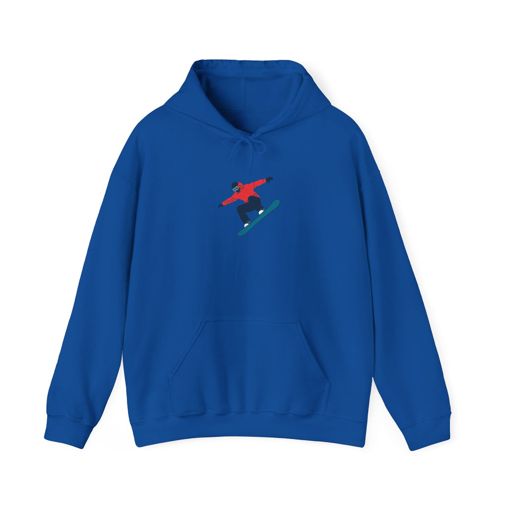 Snowboarder Graphic Hoodie – Minimal Winter Sports Pullover