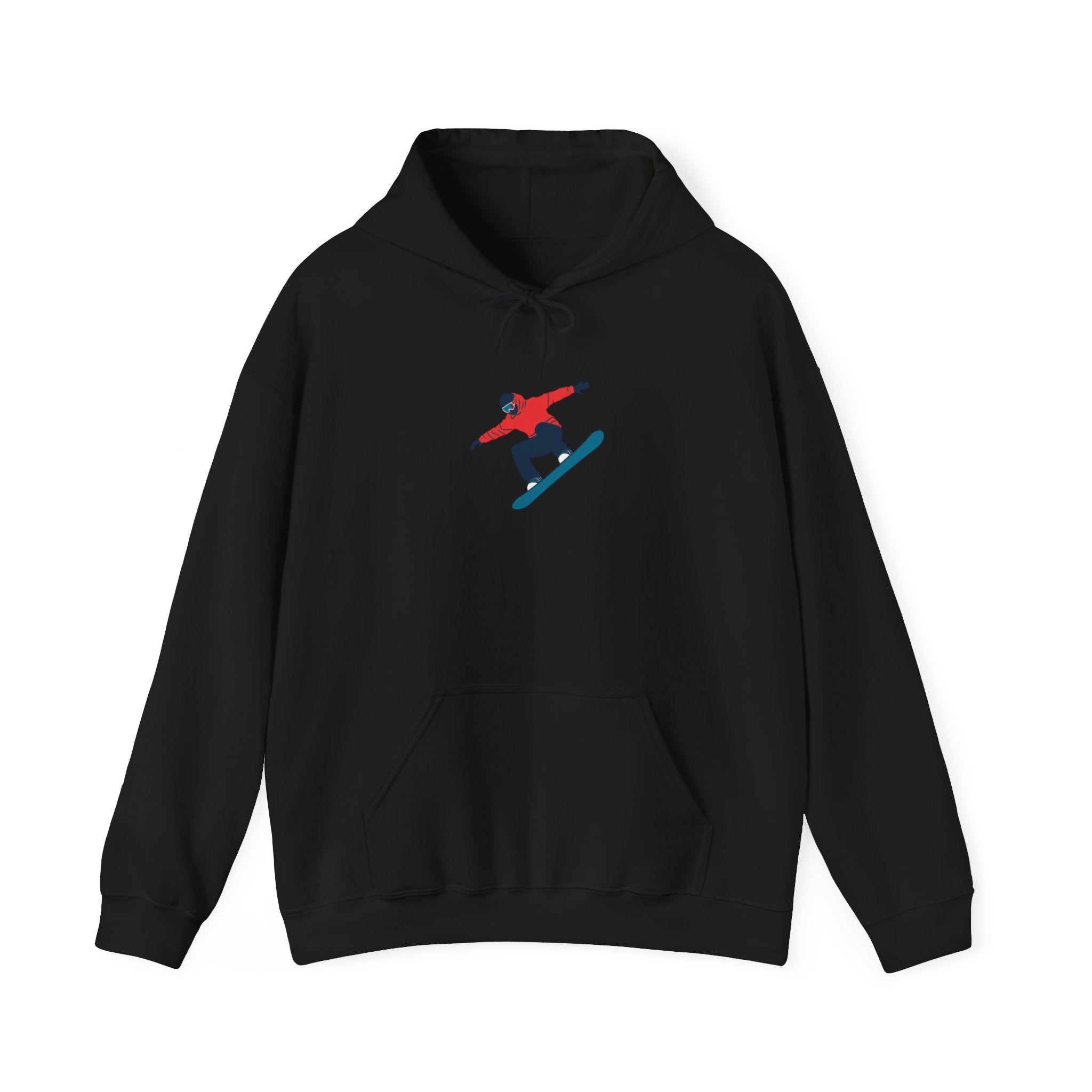 Snowboarder Graphic Hoodie – Minimal Winter Sports Pullover