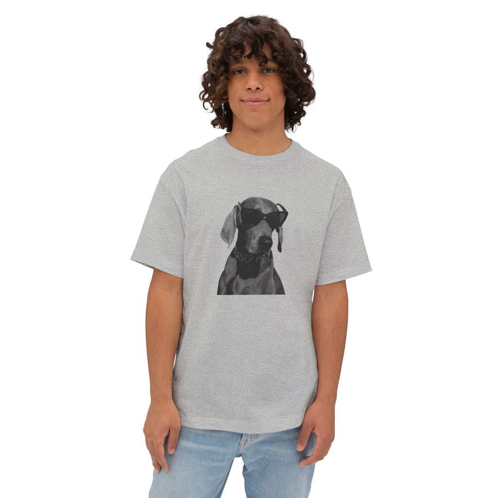 Cool/Chill Dog Graphic Unisex Oversized Boxy Tee