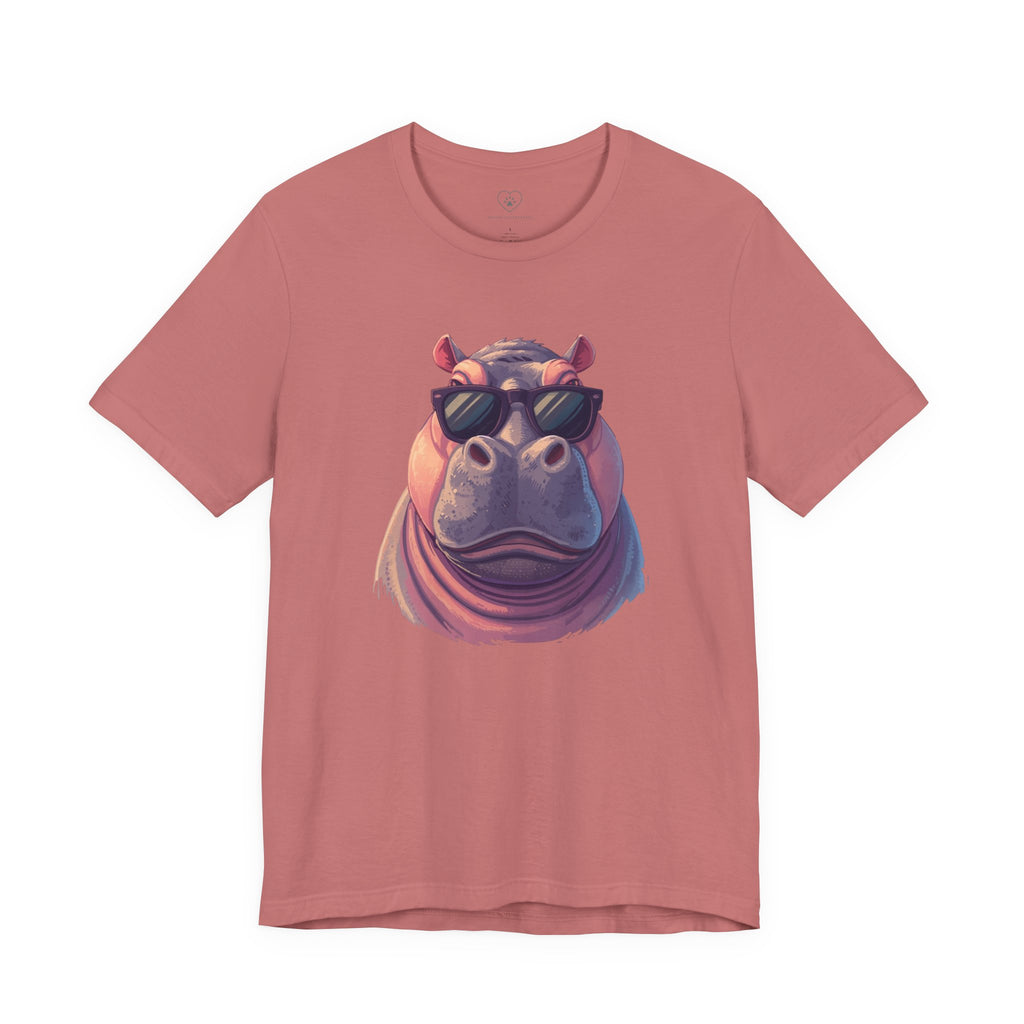 Cool Hippo T-Shirt with sunglasses