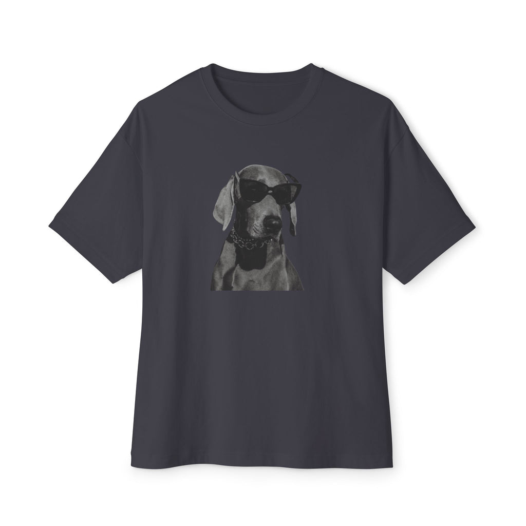 Cool/Chill Dog Graphic Unisex Oversized Boxy Tee