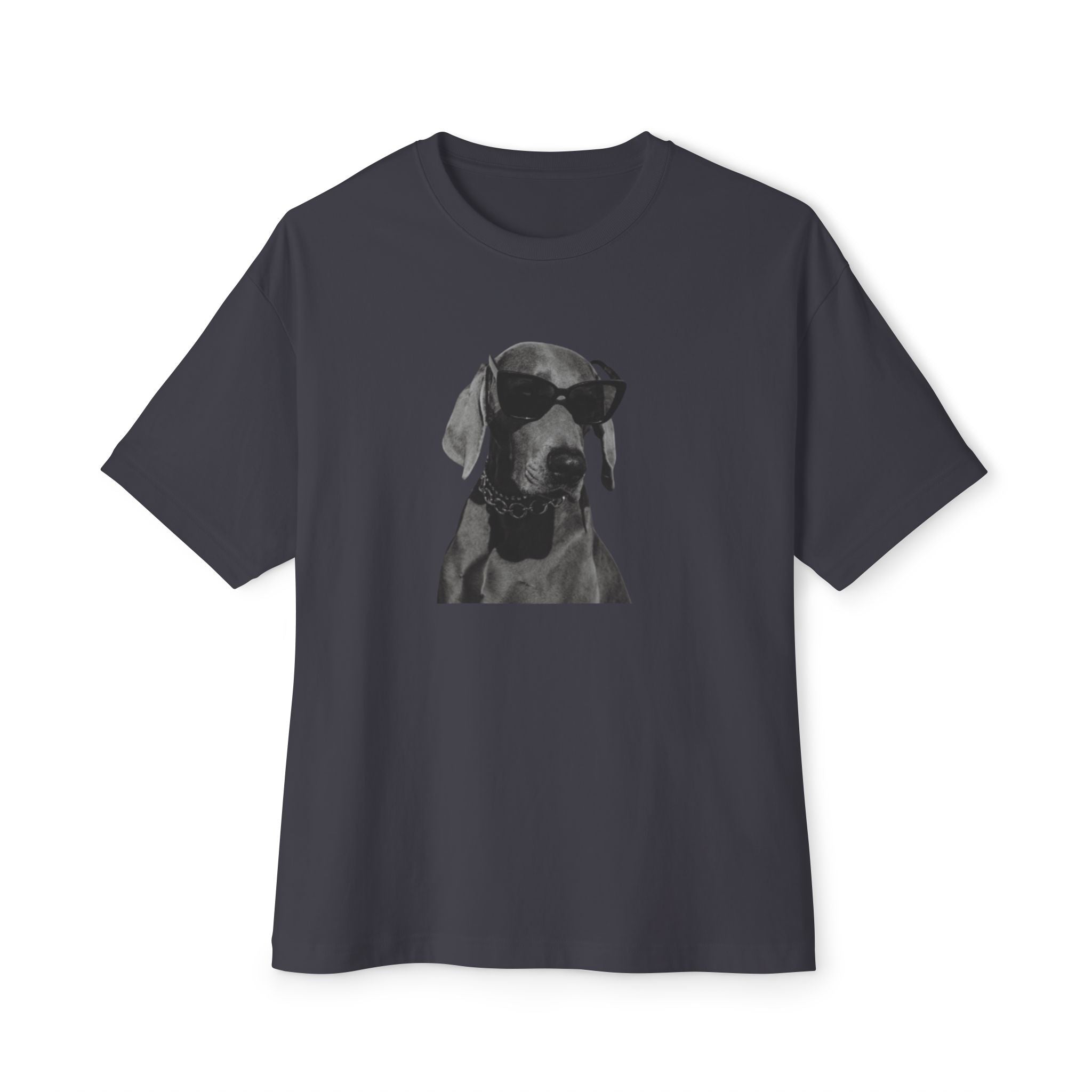 Cool/Chill Dog Graphic Unisex Oversized Boxy Tee