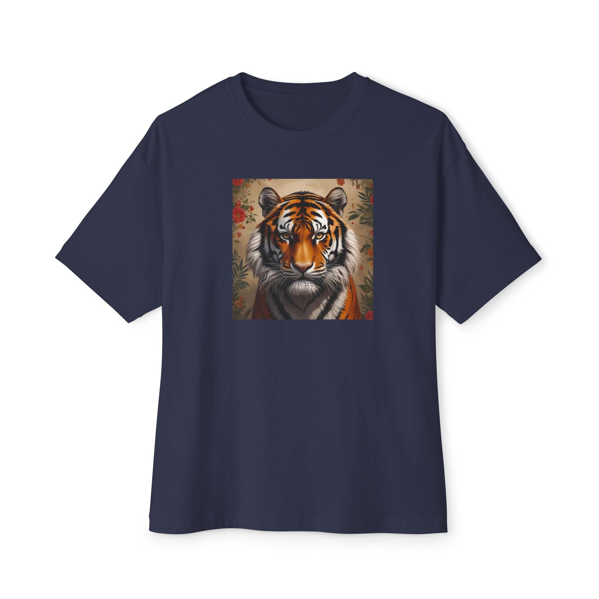 Wild Spirit Unisex Oversized Tee, Tiger Graphic Tee, Casual Streetwear, Animal Lover Shirt, Gifts for Wildlife Enthusiasts