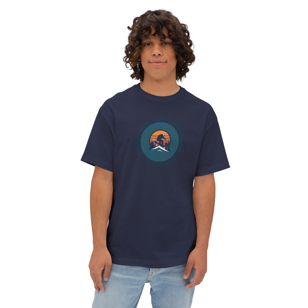 Snowboard Backflip Tee — Oversized Boxy Snowboarder T-Shirt