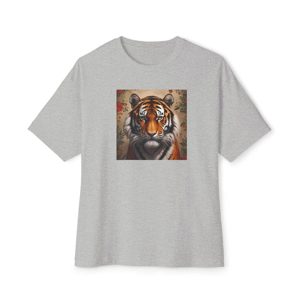 Wild Spirit Unisex Oversized Tee, Tiger Graphic Tee, Casual Streetwear, Animal Lover Shirt, Gifts for Wildlife Enthusiasts