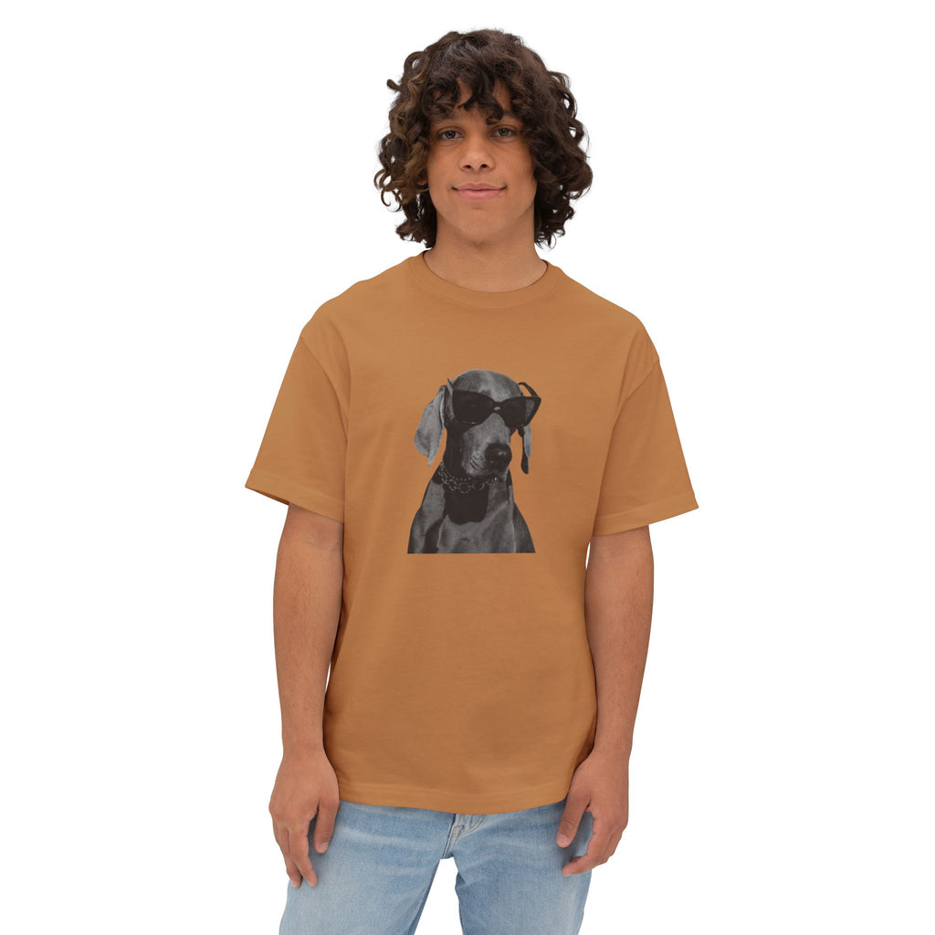 Cool/Chill Dog Graphic Unisex Oversized Boxy Tee