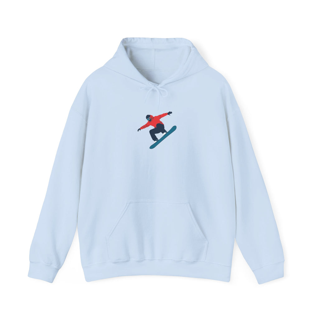 Snowboarder Graphic Hoodie – Minimal Winter Sports Pullover