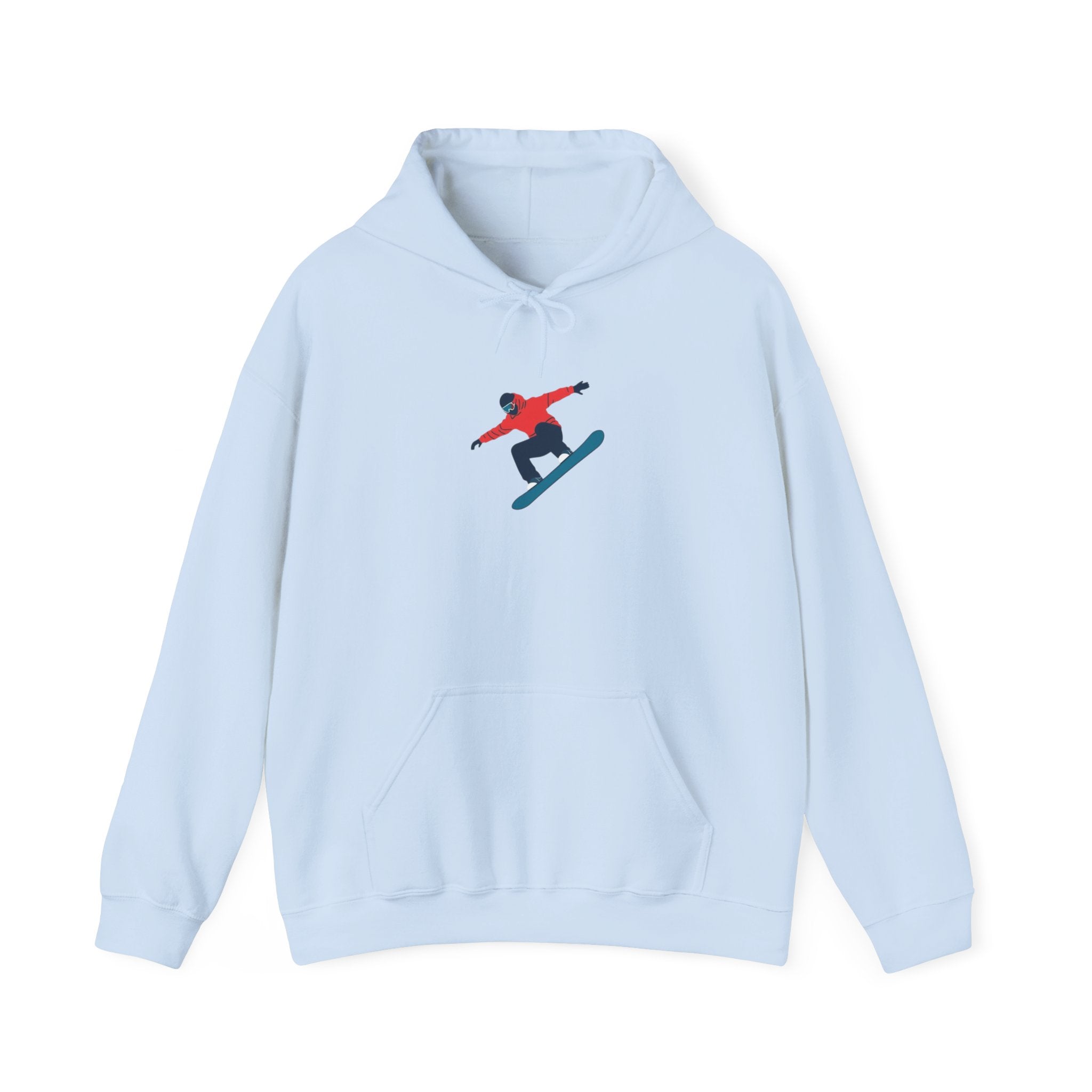 Snowboarder Graphic Hoodie – Minimal Winter Sports Pullover