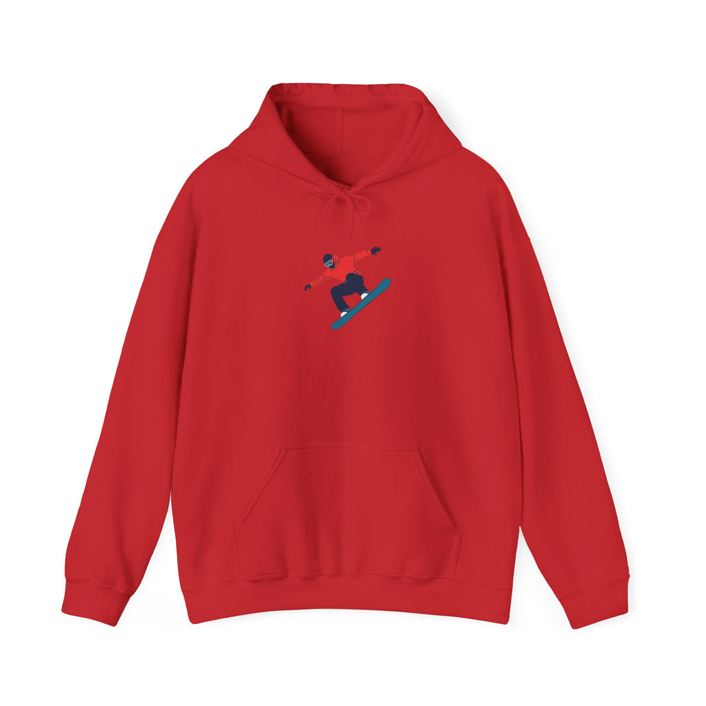Snowboarder Graphic Hoodie – Minimal Winter Sports Pullover